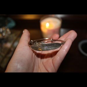 Alex n ani silver feather bracelet